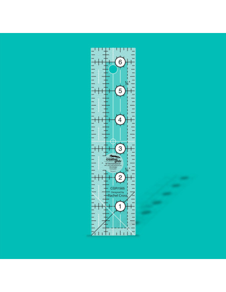 Creative Grids 1.5" x 6.5" rectangle quilting ruler