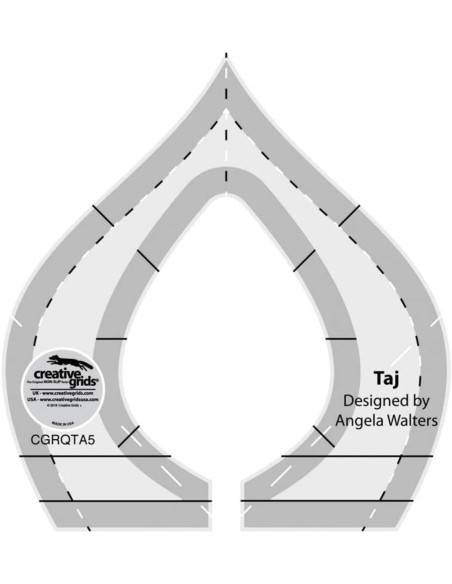 Taj Machine Quilting Tool Creative Grids Ruler