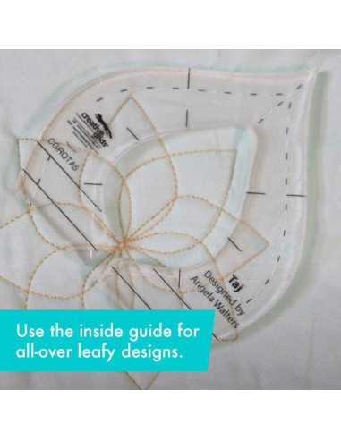 Taj Machine Quilting Tool Creative Grids Ruler