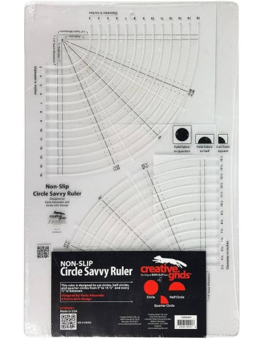 Circle Savvy Ruler 11.75" x 18.5" Creative Grids