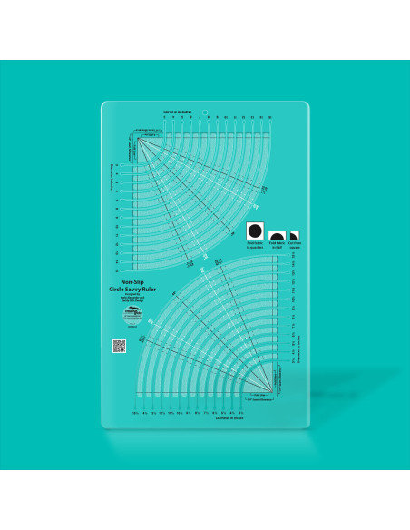 Circle Savvy Ruler 11.75" x 18.5" Creative Grids