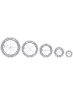 Set of 5 Creative Grids circle rulers