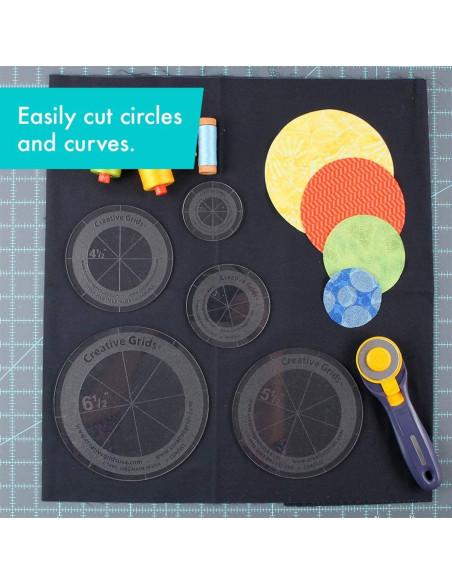 Set of 5 Creative Grids circle rulers
