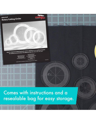 Set of 5 Creative Grids circle rulers