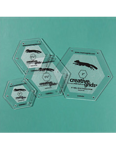 Set of 4 hexagon rulers Creative Grids