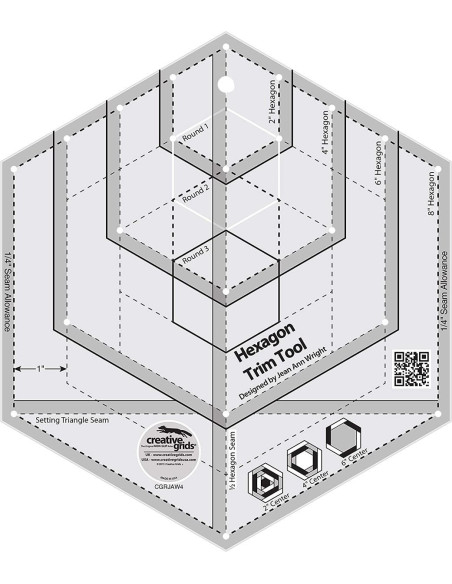 Hexagon Trim Tool Creative Grids Ruler
