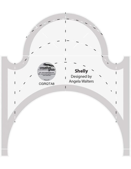 Shelly Machine Quilting Tool Creative Grids Ruler