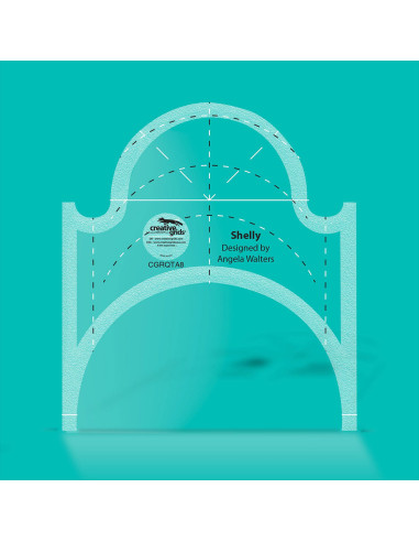Shelly Machine Quilting Tool Creative Grids Ruler