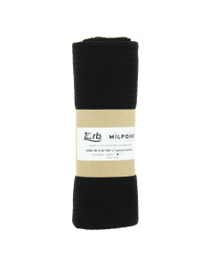 Lightweight absorbent fabric coupon Zorb 3D Stay Dry antimicrobial 50 x 75 cm - Black