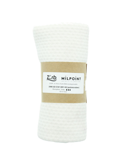 Strong Absorbent Fabric Coupon Zorb 3D Stay Dry Antimicrobial 50 x 75 cm - Natural