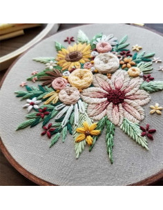 Embroidery Kit - Floral Harvest