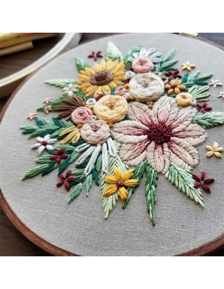 Embroidery Kit - Floral Harvest