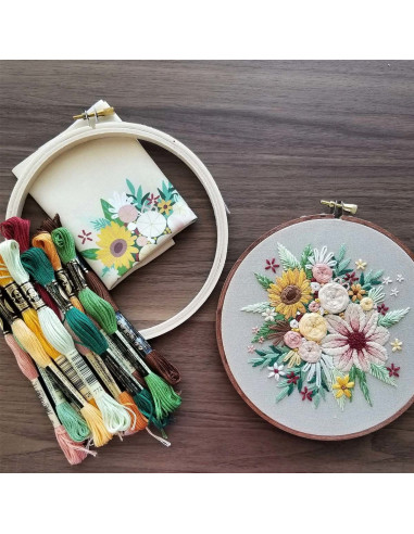 Embroidery Kit - Floral Harvest