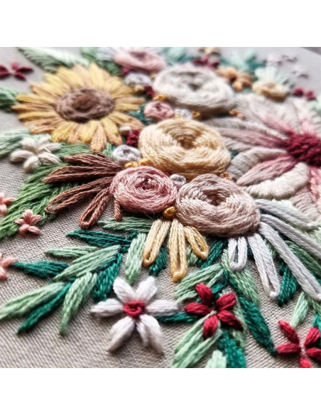 Embroidery Kit - Floral Harvest