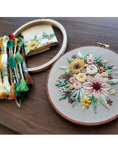Embroidery Kit - Floral Harvest