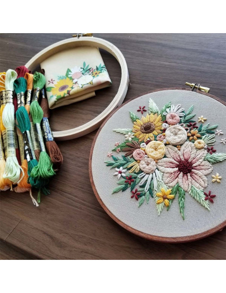 Embroidery Kit - Floral Harvest