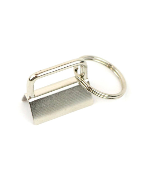 Set of 2 keychain clips and strap - Silver