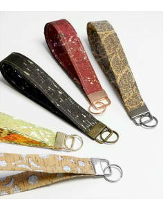 Set of 2 keychain clips and strap - Silver 2