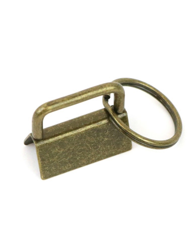 Set of 2 keychain clips and strap - Antique
