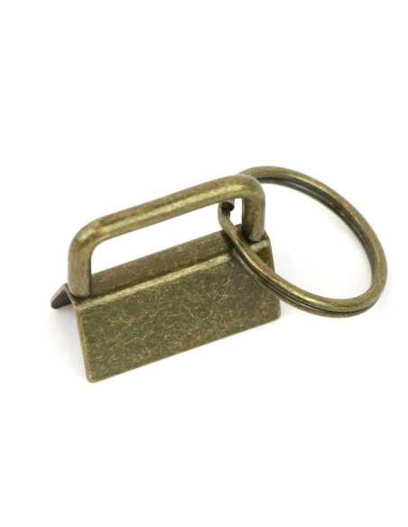 Set of 2 keychain clips and strap - Antique