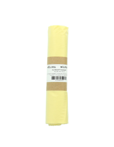 Waterproof PUL fabric piece 50 x 70 cm - Pale Yellow