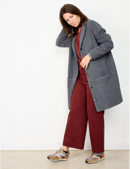 Flow Oversized Coat or Jacket Pattern - Atelier Scämmit