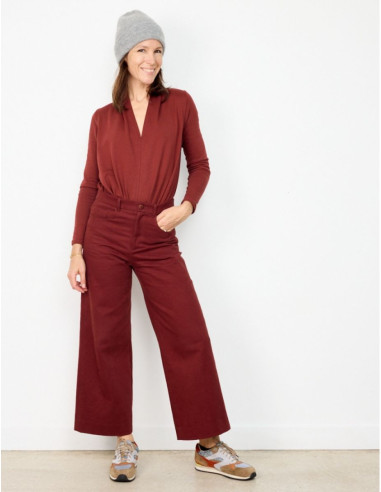 California Wide-Leg Pants Pattern - Atelier Scämmit