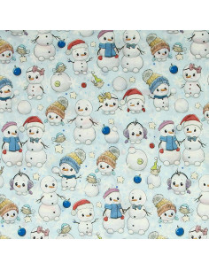 Premium cotton fabric - Snowman 2