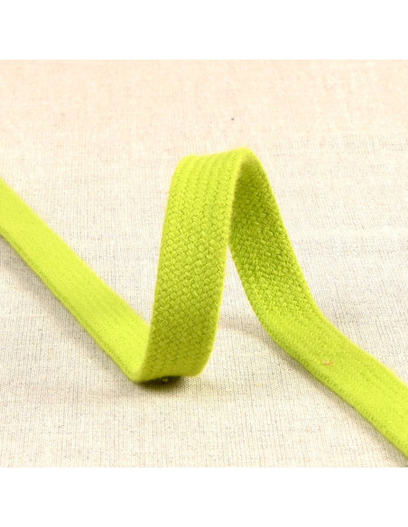 Flat braided cord for sweatshirt - Anise green