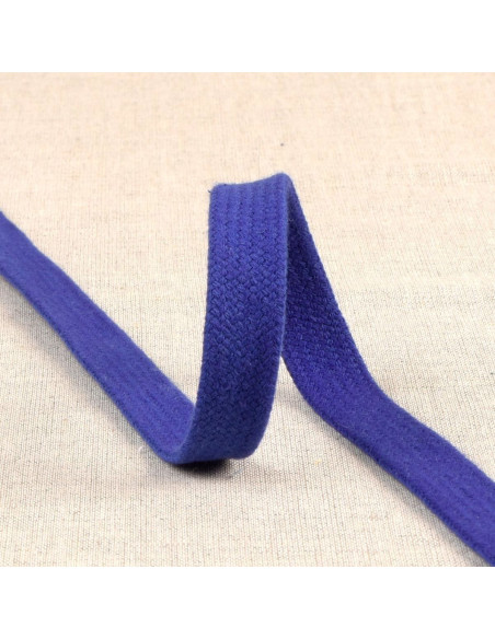 Flat braided cord for sweatshirt - Royal blue