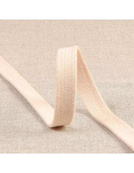 Flat braided cord for sweatshirt - Ecru