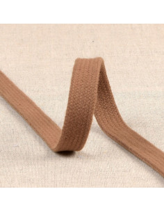 Flat braided cord for sweatshirt - Light brown