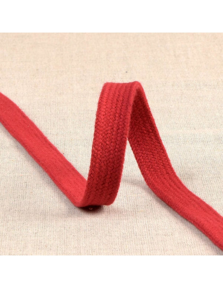 Flat braided cord for sweatshirt - Bordeaux