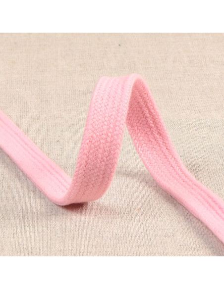 Flat braided cord for sweatshirt - Pink