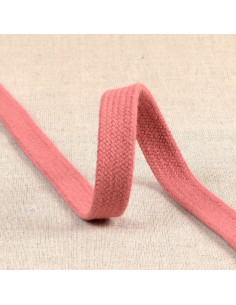 Flat braided cord for sweatshirt - Old pink