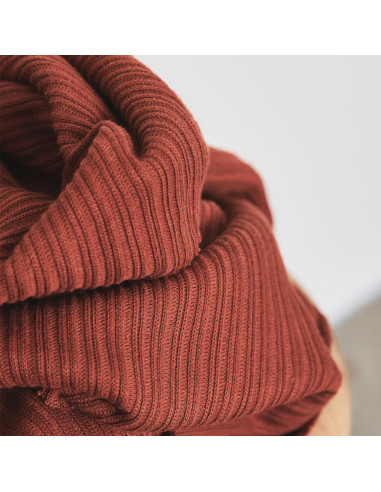 Double rib knit fabric - Sienna