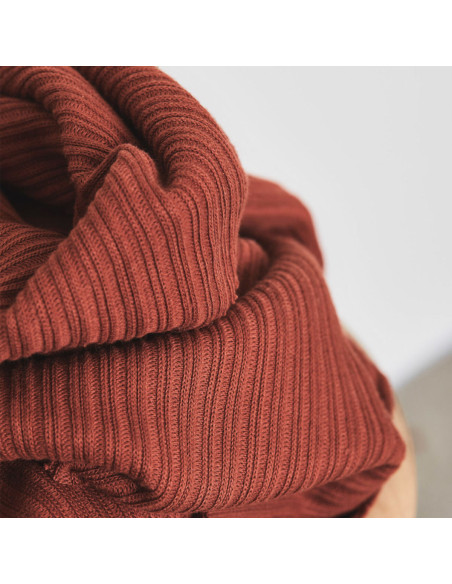 Double rib knit fabric - Sienna