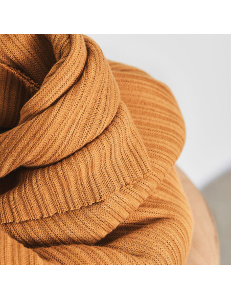 Double rib knit fabric - Mustard