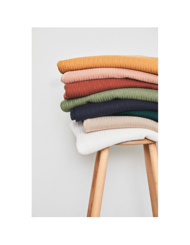 Double rib knit fabric - Mustard