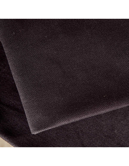 Black cotton gabardine fabric - Atelier Brunette