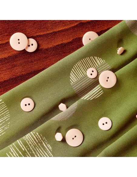 Viscose fabric Jane Matcha Leaf - Atelier Brunette