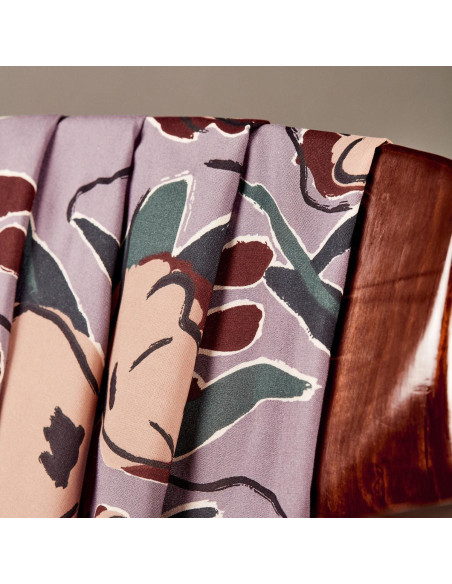 Viscose fabric Peony Divine Parma - Atelier Brunette