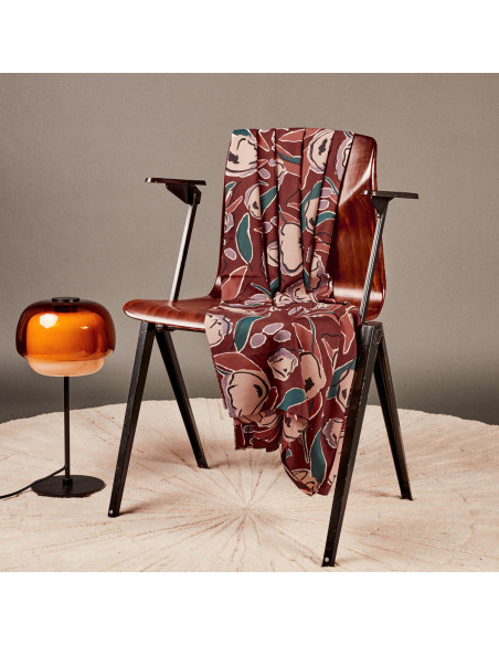 Peony Rust Viscose Fabric - Atelier Brunette