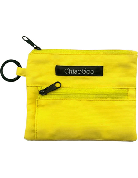 Mini yellow pouch for ChiaoGoo Shorties Large needles