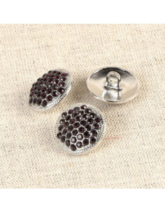 Erakis Rhinestone Button - Lilac 17 mm