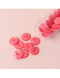 Sparkle Button 2 Holes - Coral 2