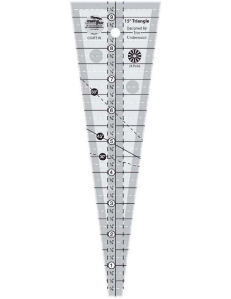 15° Triangle Ruler Creative Grids