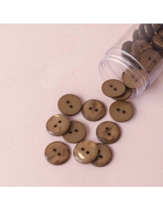 Sparkle Button 2 Holes - Khaki 2