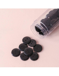 Sparkle Button 2 Holes - Black 2