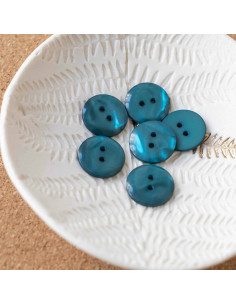 Sparkle Button 2 Holes - Fir Green